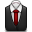 Manager Red Tie - Rose Icon 32x32 png